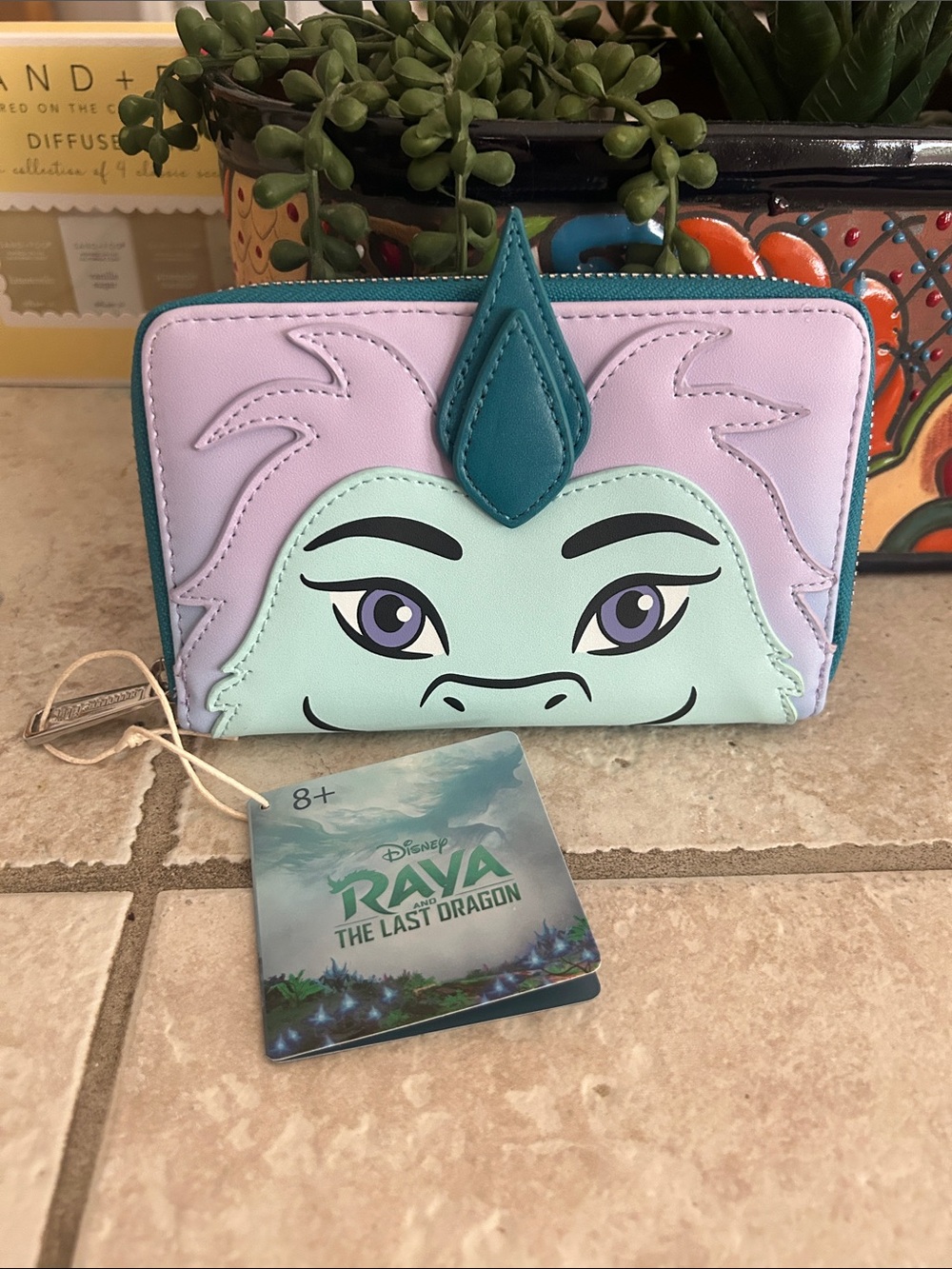 Disney Mint, Lavender & Teal Character Zip Around Wallet
